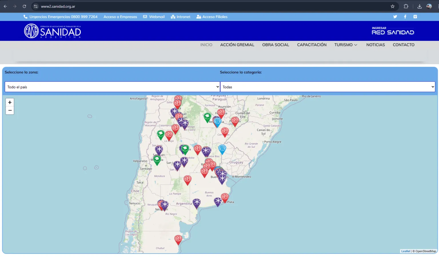 Sanidad Web — Caso de éxito