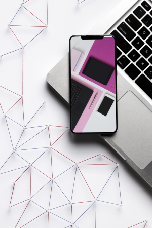 top-view-internet-smartphone-laptop